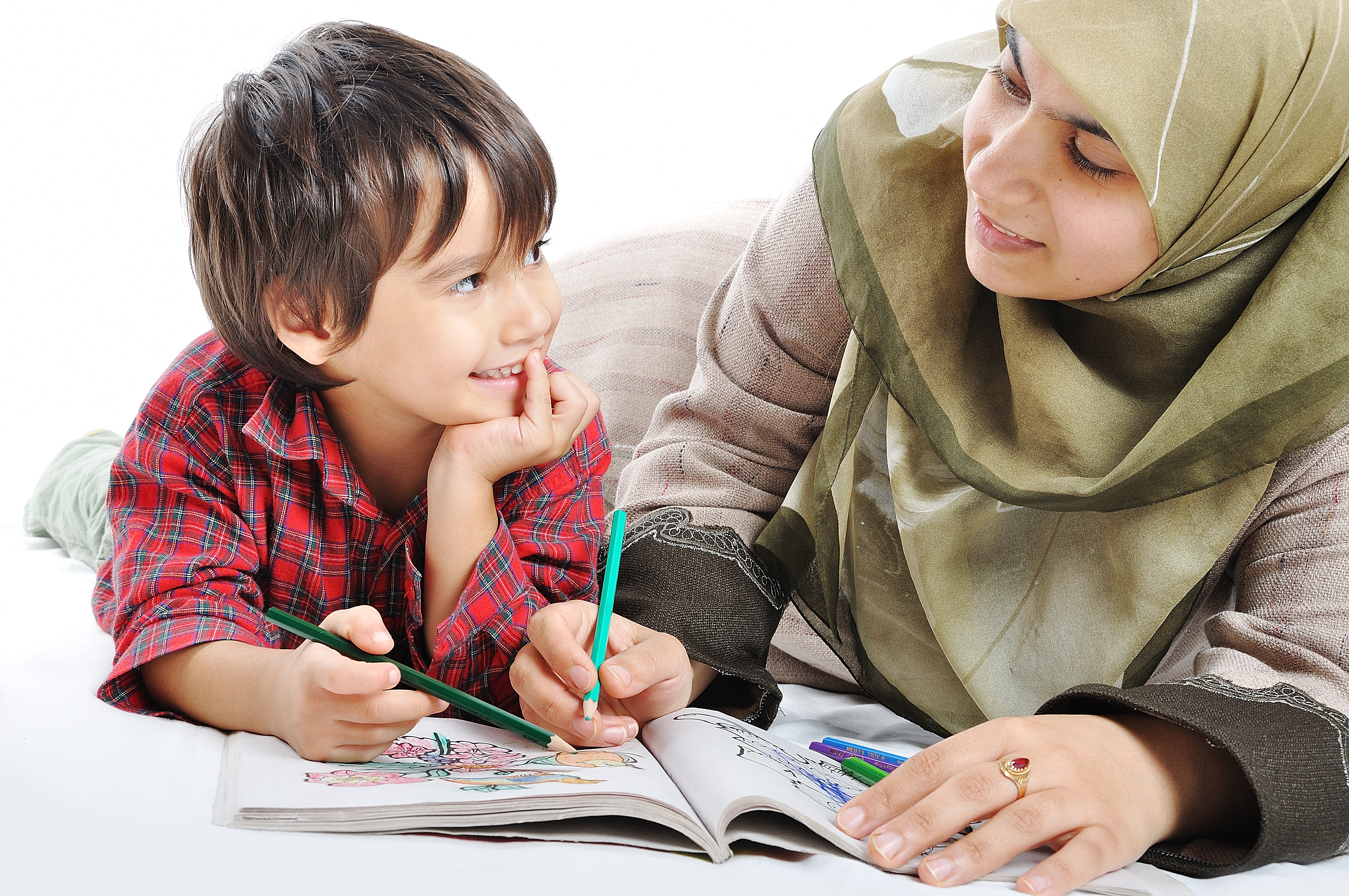 teacher helping student